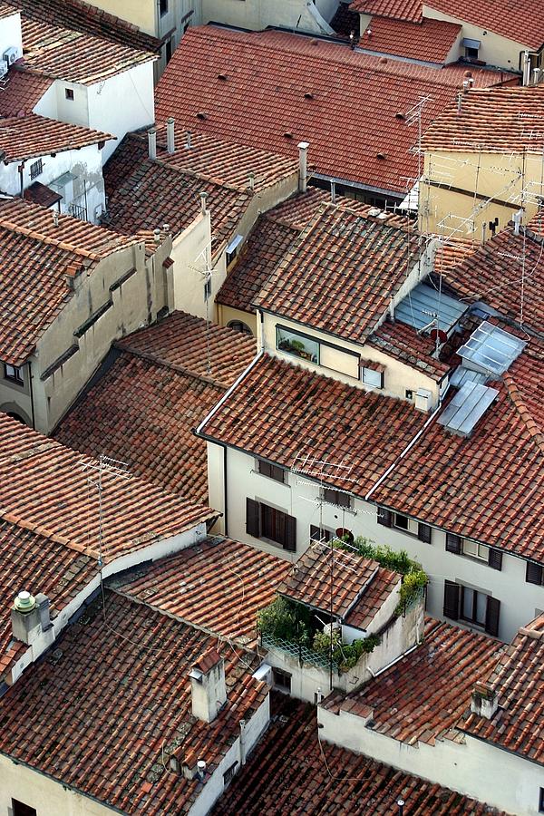 Florence Roof Tiles Photograph by Henry Kowalski