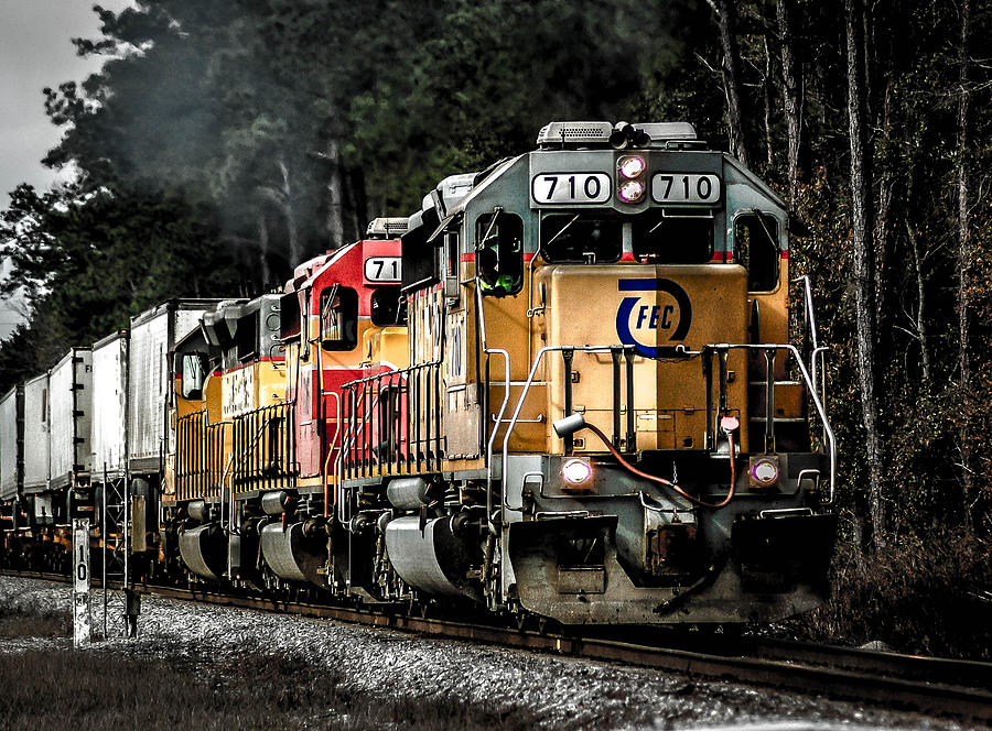 Train Photograph - Florida 710 by Scott Stocklin