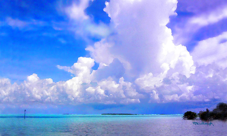 Florida Bay at Shell Pass filtered Photograph by Duane McCullough