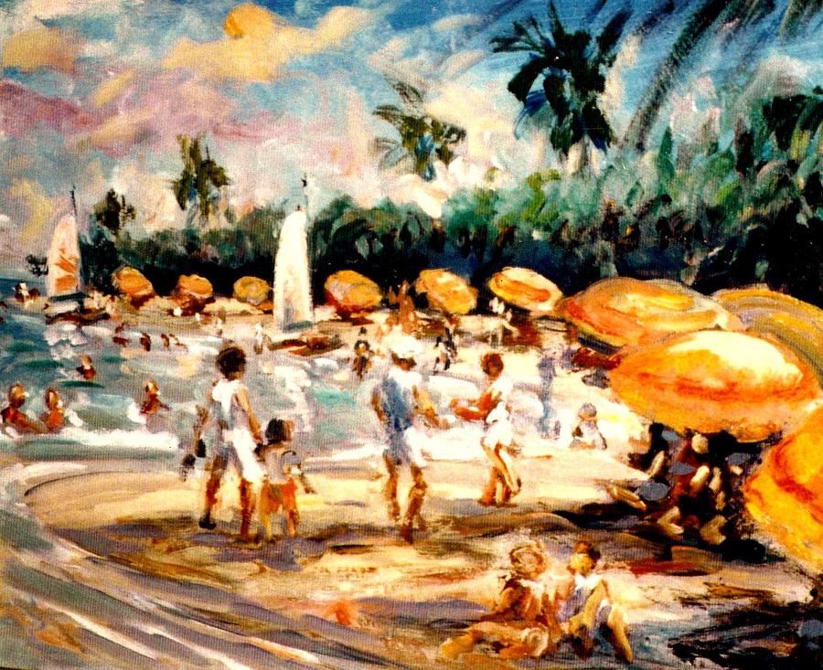 Florida beach Painting by Philip Corley