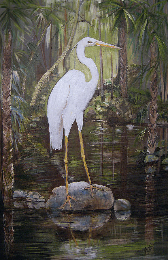 Florida Bird Painting by Arlen Avernian - Thorensen