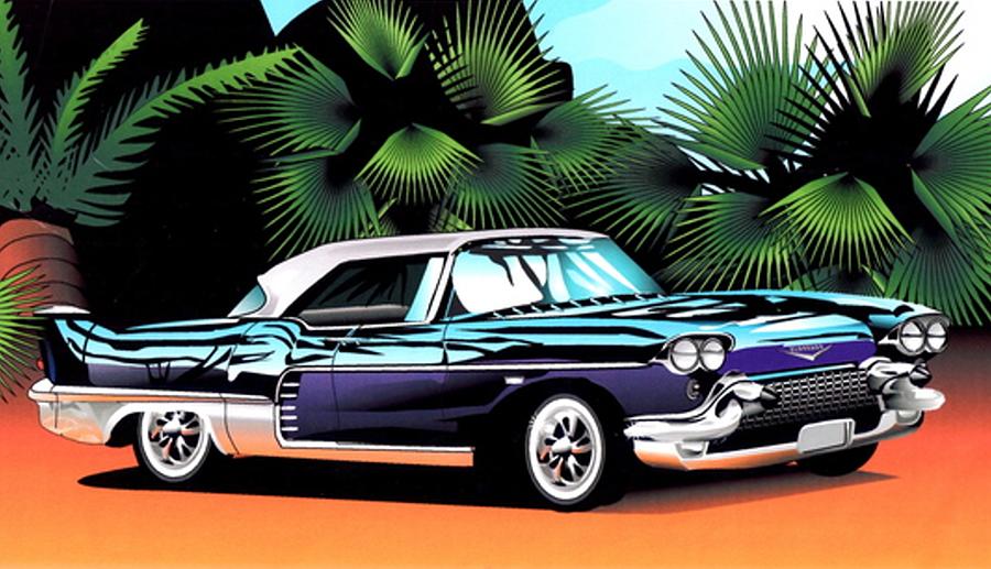 Florida Car Digital Art by P Dwain Morris