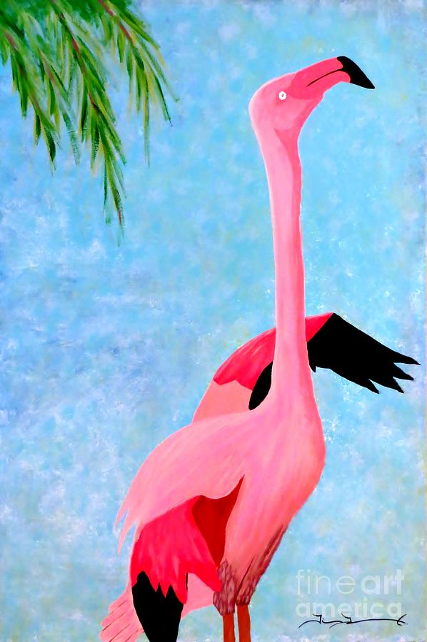 Florida Flamingo 2 Painting by Tim Townsend