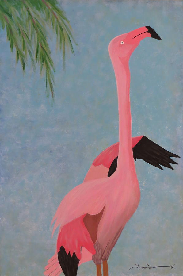 Florida Flamingo Painting by Tim Townsend