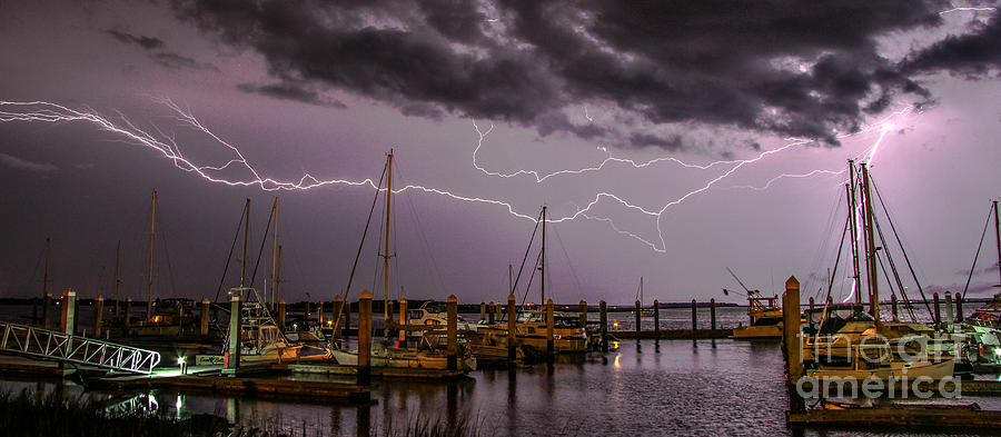Boat Photograph - Florida Lightning Capital by Scott Moore