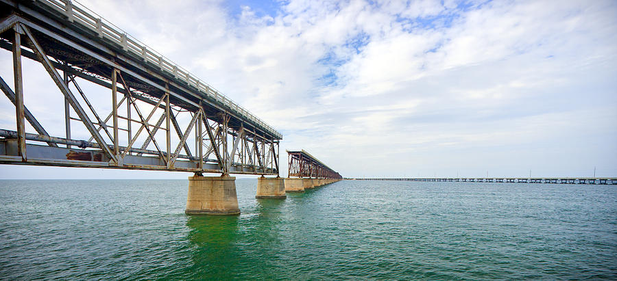 Key Photograph - Florida Overseas Railway bridge near Bahia Honda State Park by Adam Romanowicz