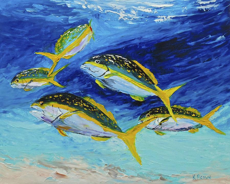 Florida Snapper Painting by Kevin  Brown