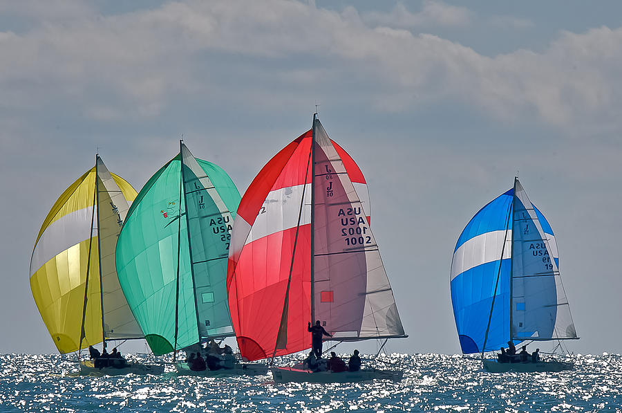 Florida Spinnakers - use discount code SGVVMT at check out Photograph by Steven Lapkin