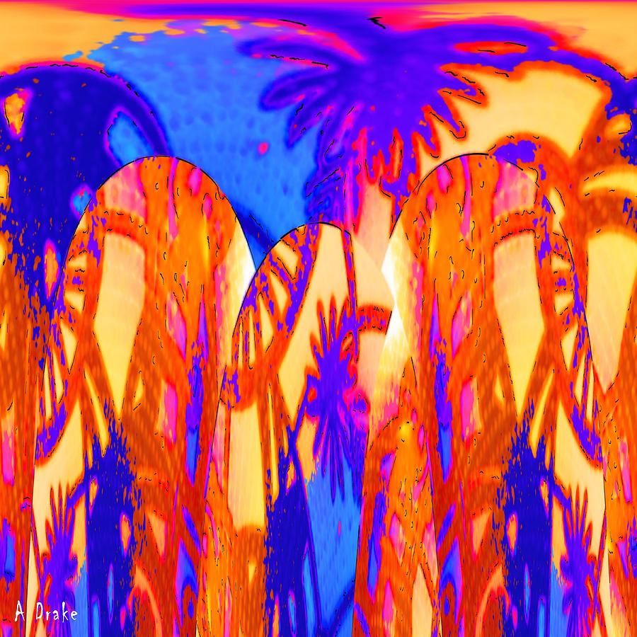 Florida Splash Abstract Digital Art by Alec Drake