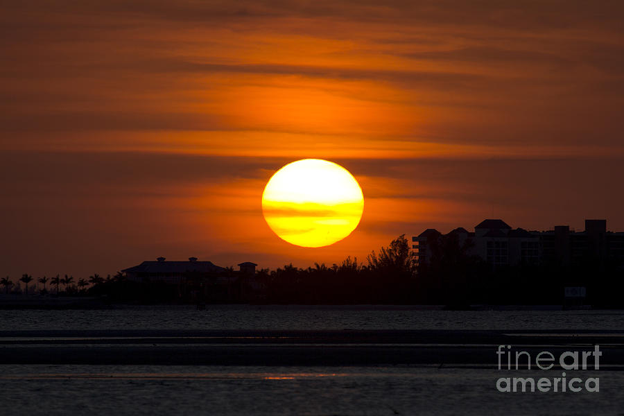 Sunset Photograph - Florida Sunset Photo by Meg Rousher