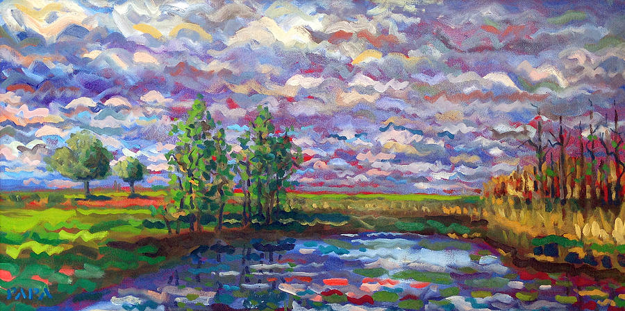 Florida Wetlands Painting by Ralph Papa