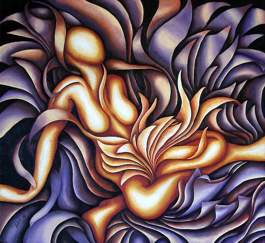 Figure Painting - Flourish - Layers LXV by Diana Durr Figure Painting - Flourish - Layers LXV by Diana Durr