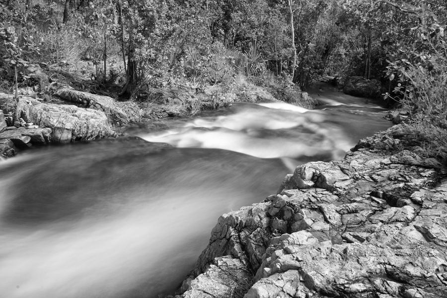 Flow- Black and White Photograph by Douglas Barnard