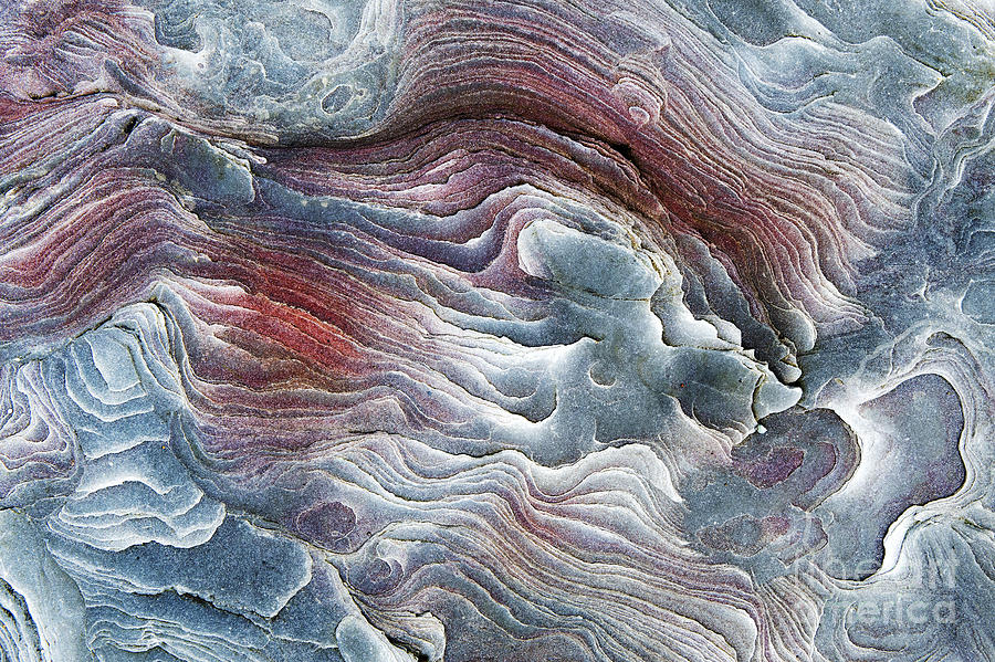 Pattern Photograph - Flow of Erosion by Tim Gainey
