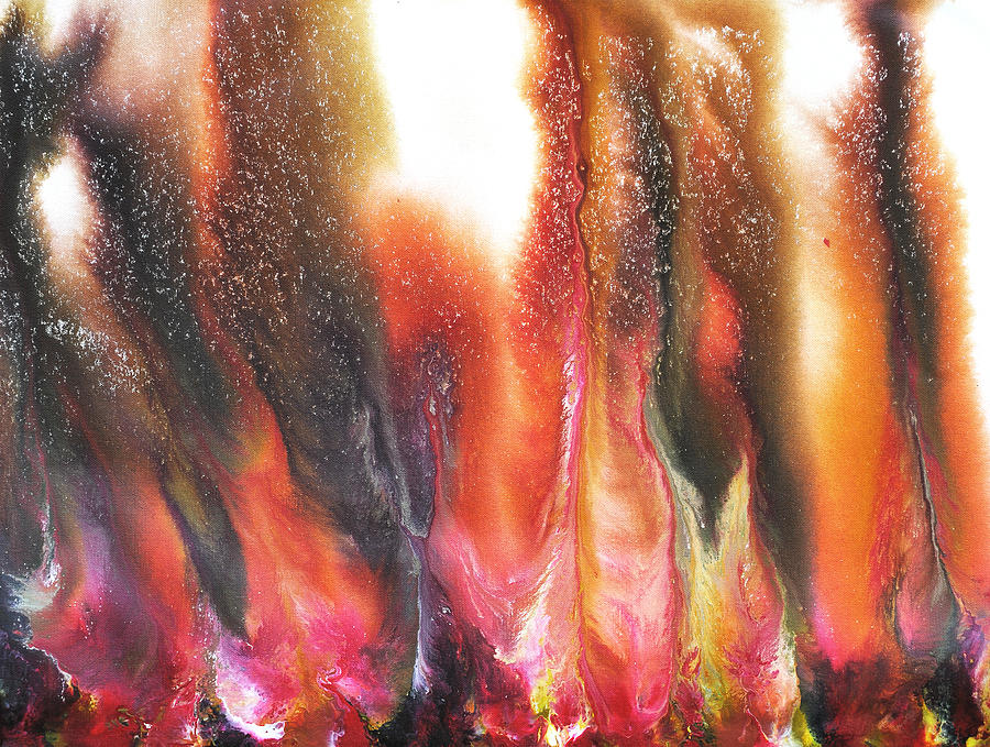 Fire Painting - Flow series 2 by Sumit Mehndiratta