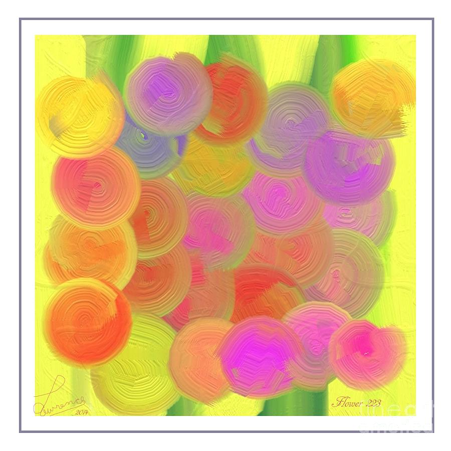 Abstract Digital Art - Flower 223 by Lawrence Nusbaum