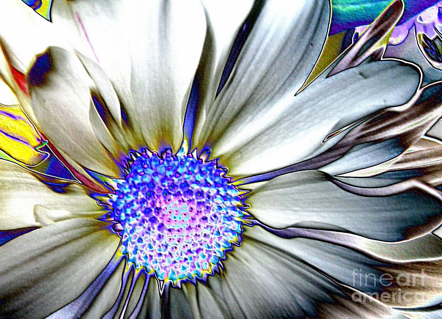 Digital art flower Digital Art by Oksana Semenchenko
