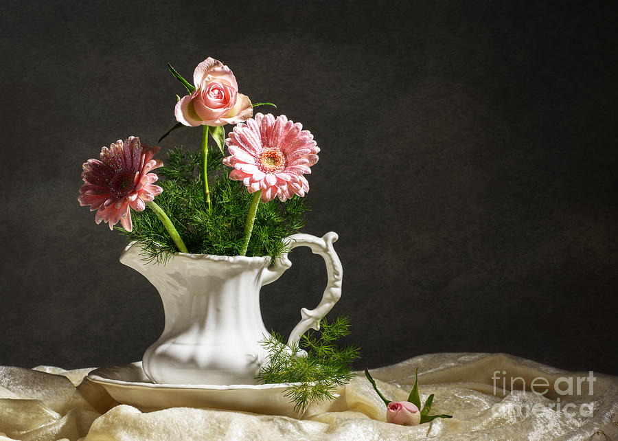 Rose Photograph - Flower Arrangement by Amanda Elwell