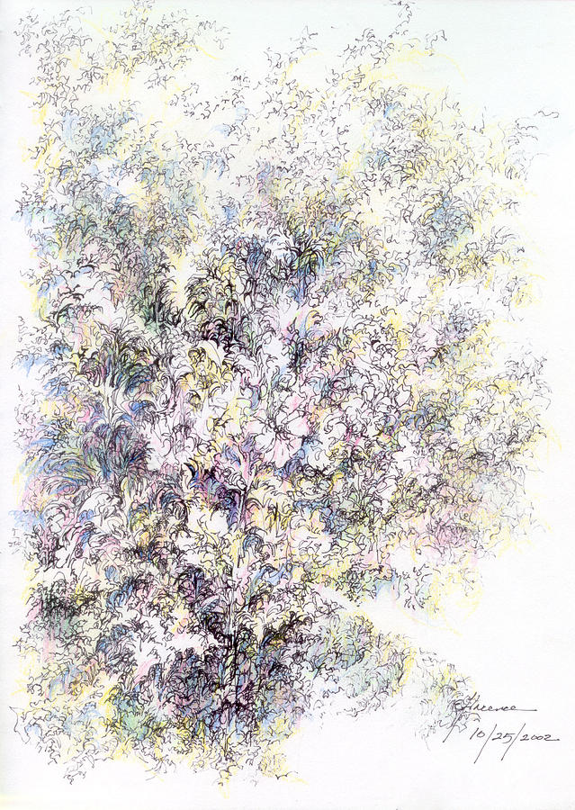 Flower Cluster Drawing by Earle Florence Fine Art America