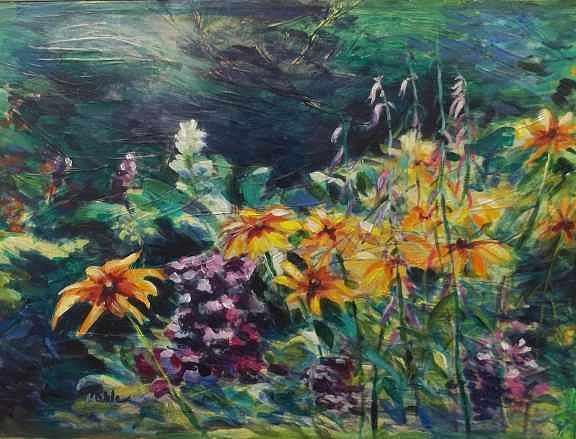 Flowers Painting - Flower Fantasy by Carol Kalbe Flowers Painting - Flower Fantasy by Carol Kalbe