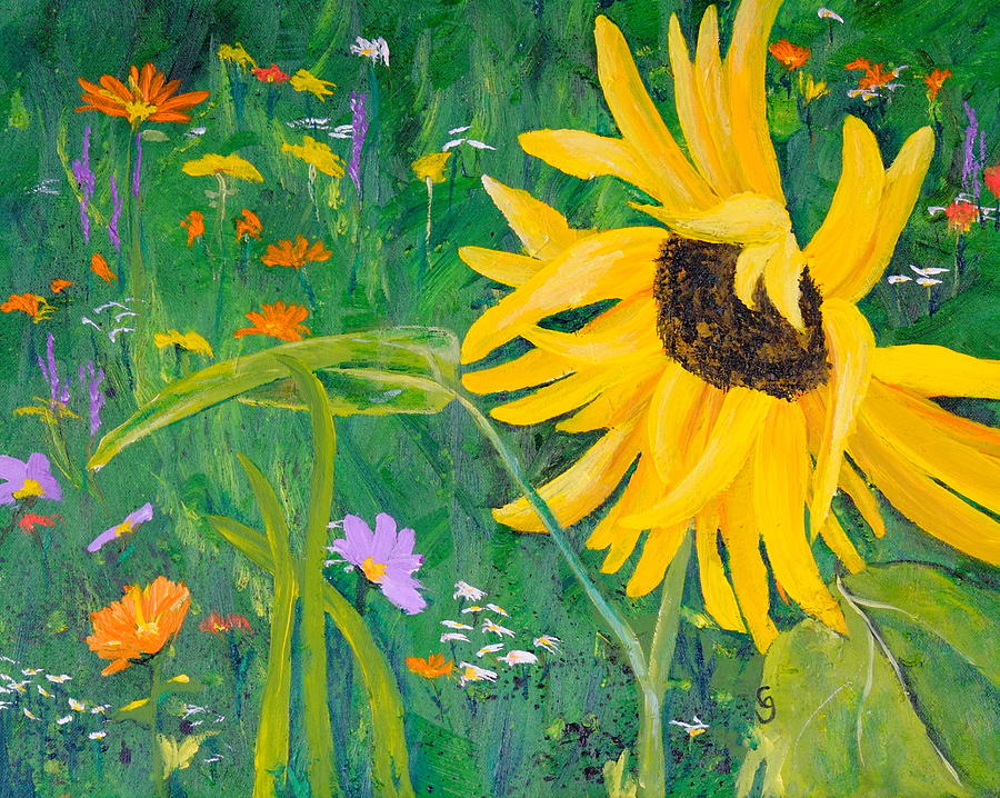 Flower Fun Painting by Cheryl Nancy Ann Gordon