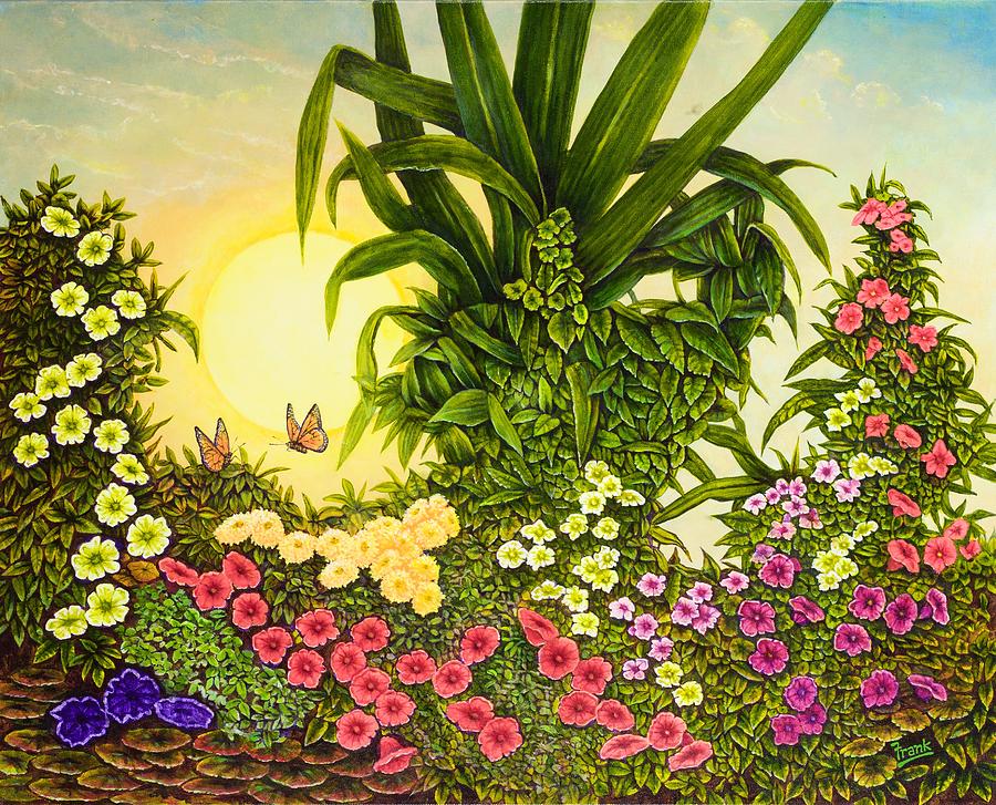 Flower Garden II Painting by Michael Frank