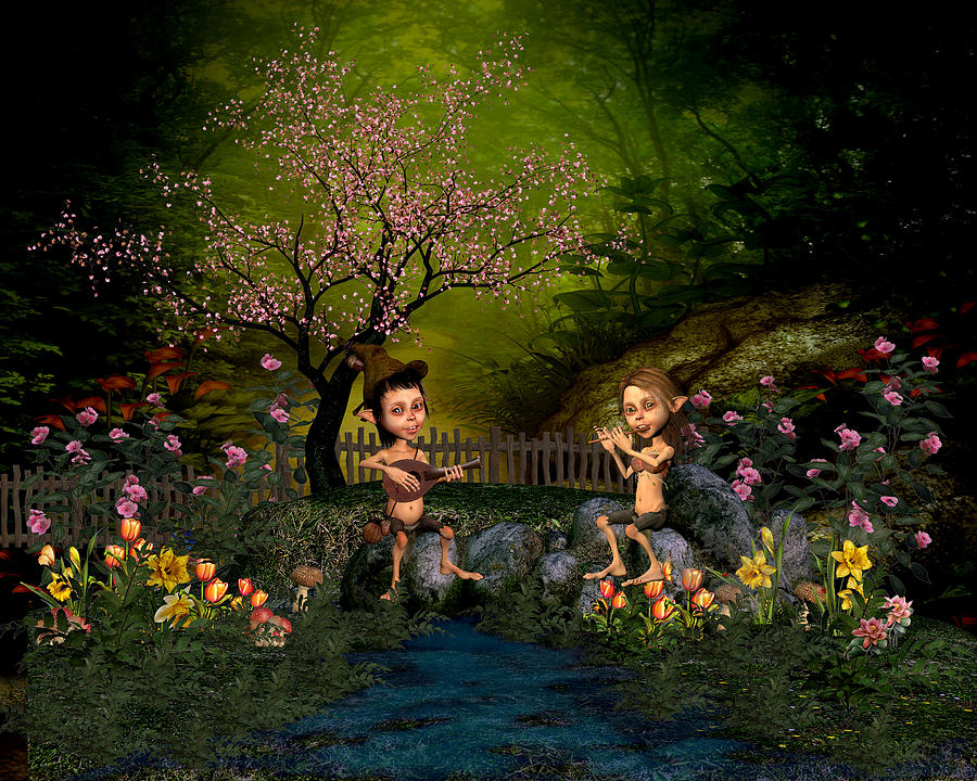 Flower Garden Digital Art by John Junek
