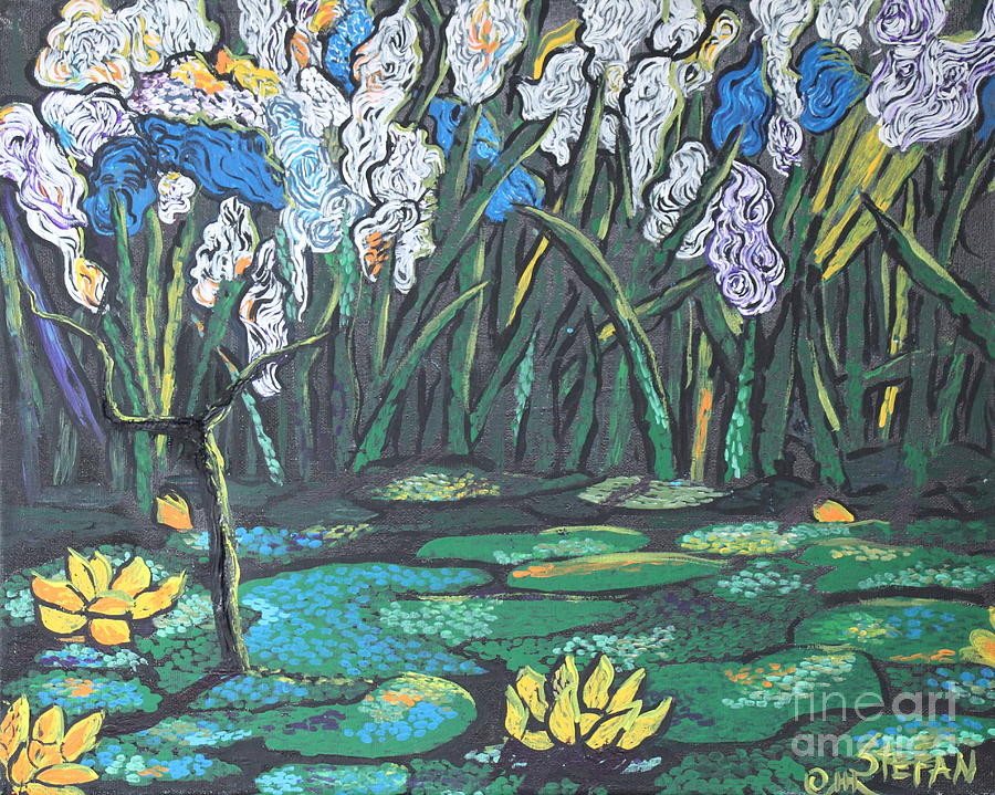 Flower Garden Painting by Stefan Duncan