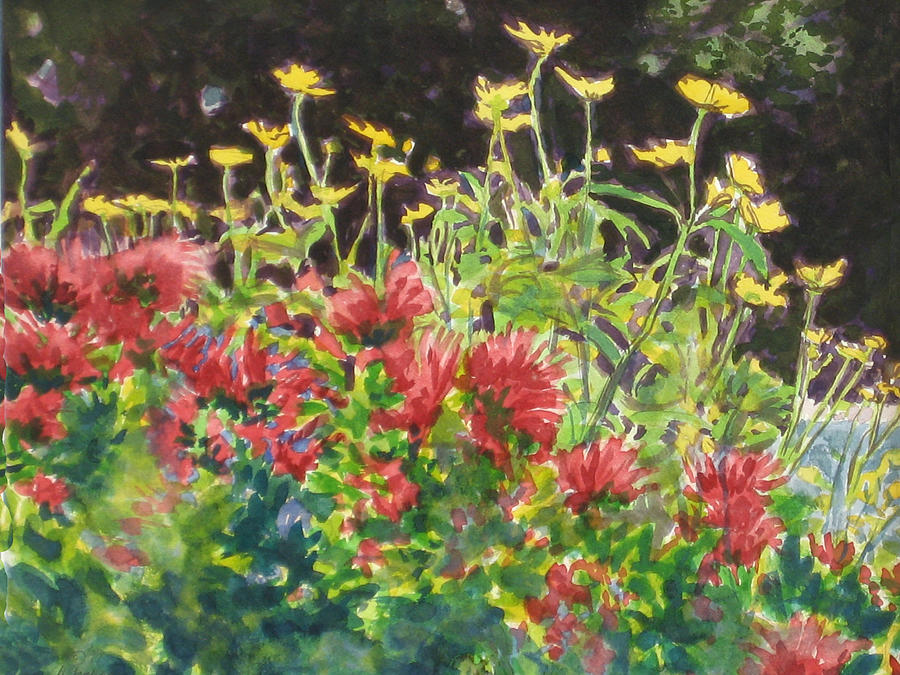 Flower Gardens Painting by Douglas Jerving