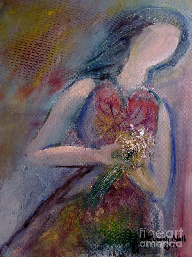 Flower Girl Painting by Deborah Nell