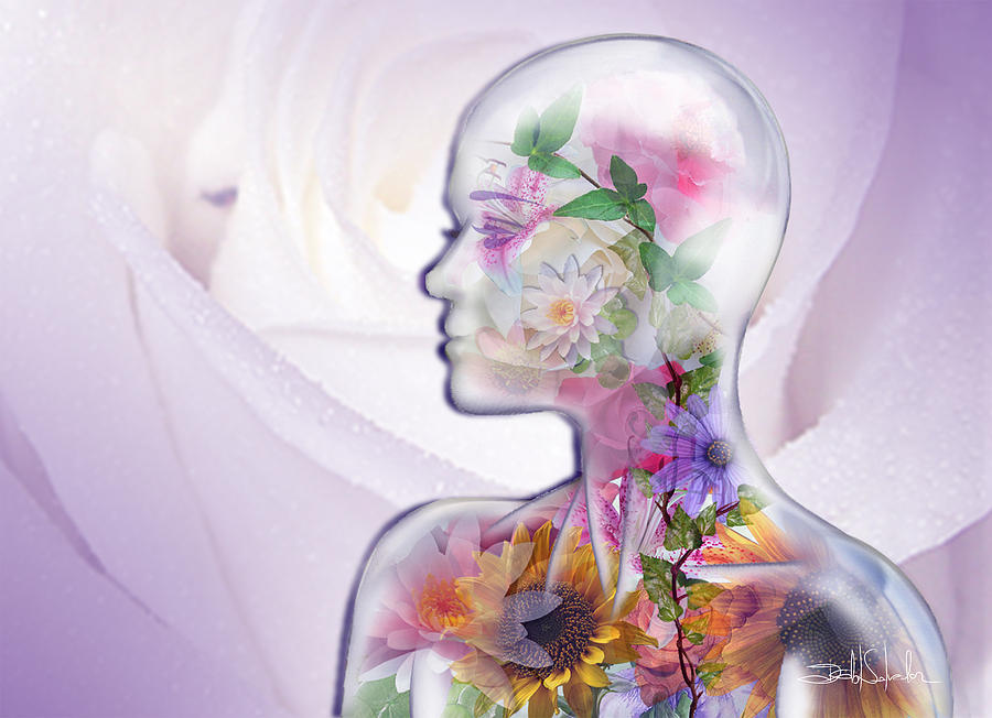 Flower Glass Digital Art by Isabel Salvador