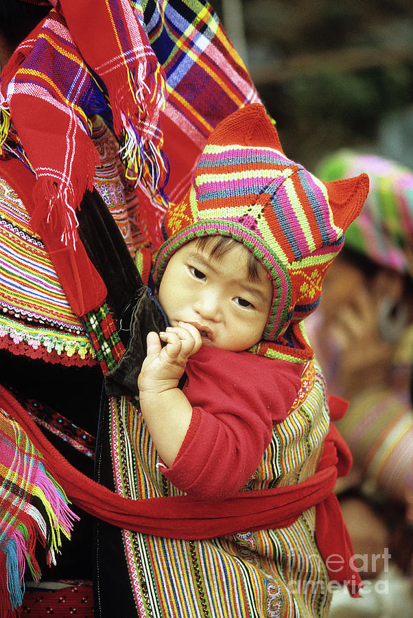 Flower Hmong Baby 01 Photograph by Rick Piper Photography
