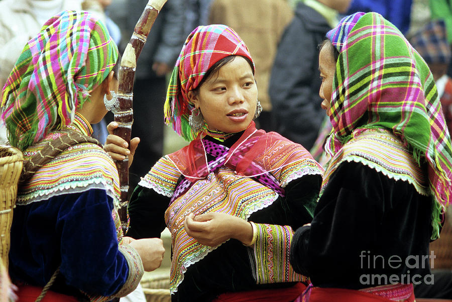Flower Hmong Women Photograph by Rick Piper Photography