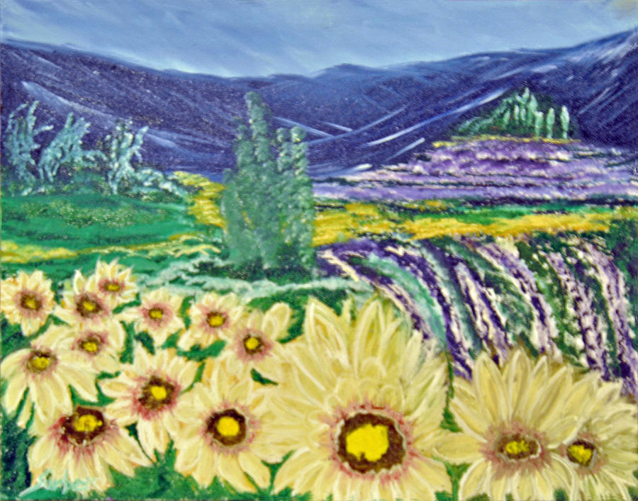Flowers in August Painting by Suzanne Surber