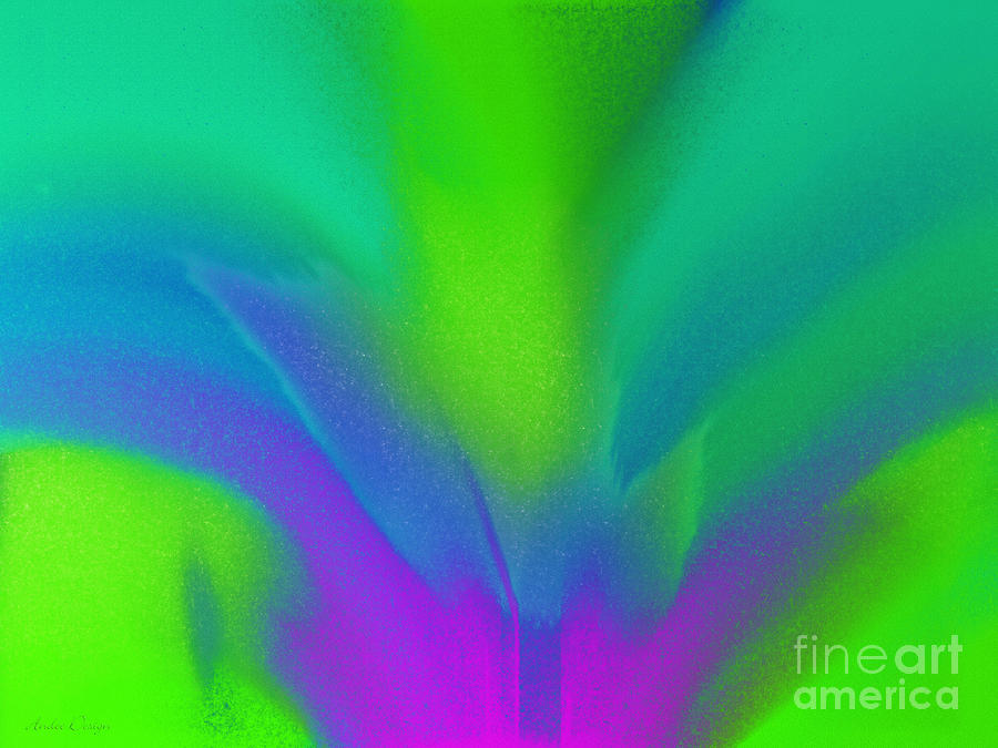 Flower In Bloom Stage 2 Abstract Digital Art by Andee Design