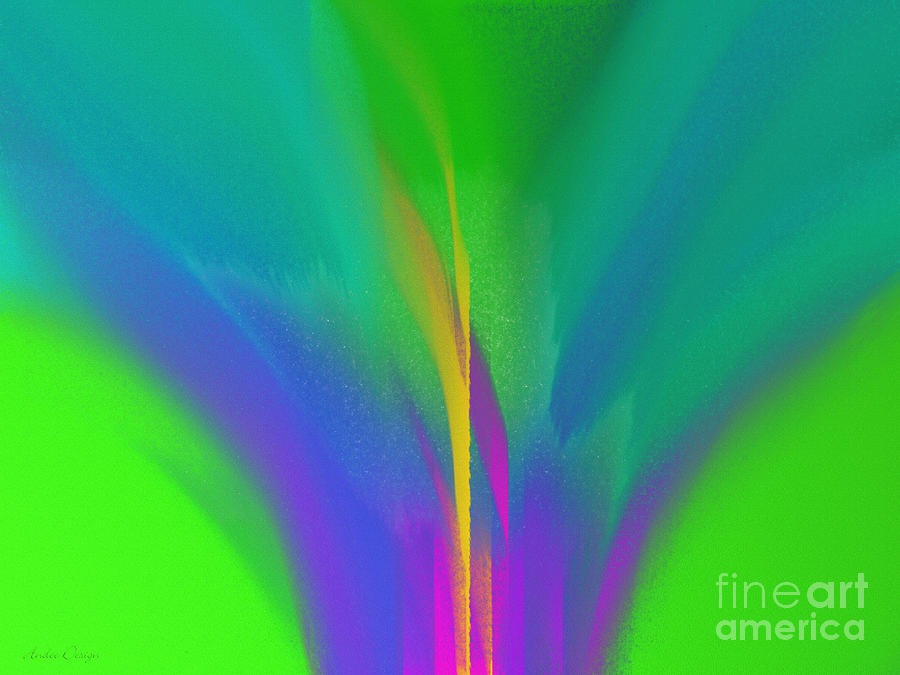 Flower In Bloom Stage 3 Abstract Digital Art by Andee Design