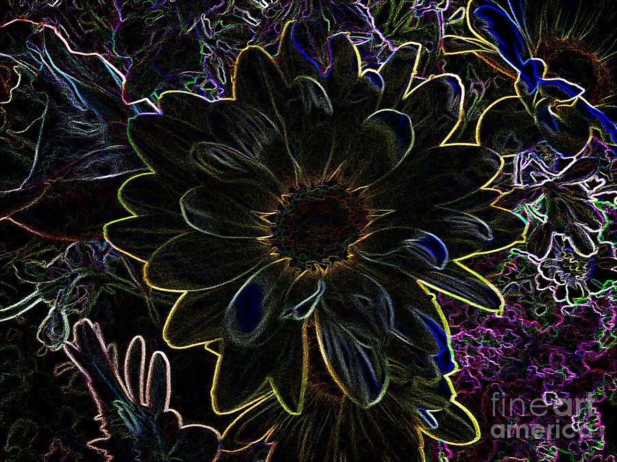 Flower In Fireworks Photograph by Luther Fine Art
