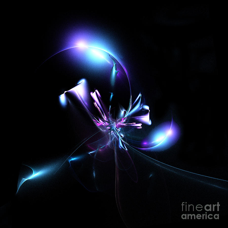 Flower in Moonlight Digital Art by Klara Acel