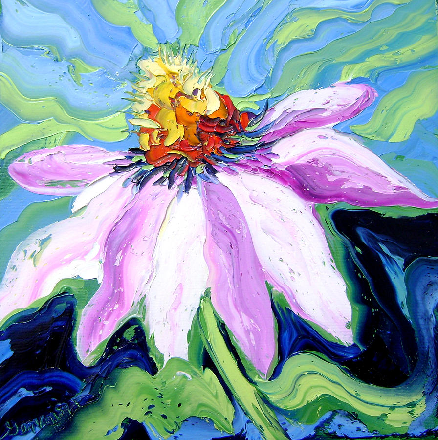 Isabelle Painting - Flower by Isabelle Gervais Isabelle Painting - Flower by Isabelle Gervais