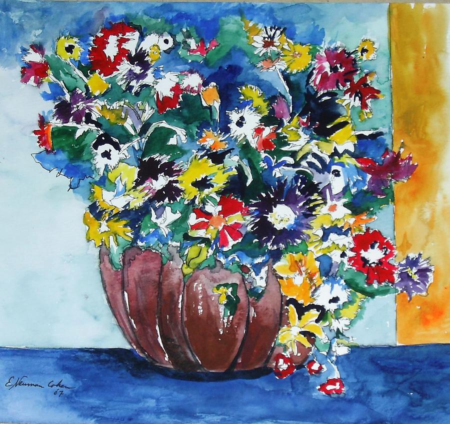 Flower Jubilee Painting by Esther Newman-Cohen