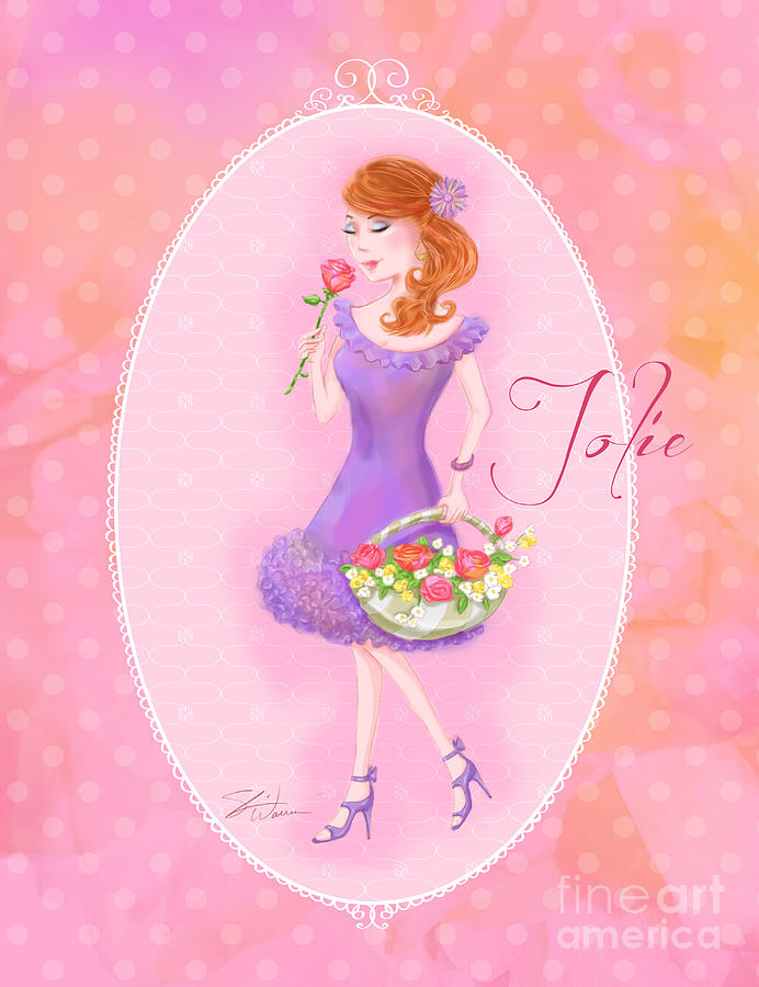 Flower Ladies-Jolie Mixed Media by Shari Warren