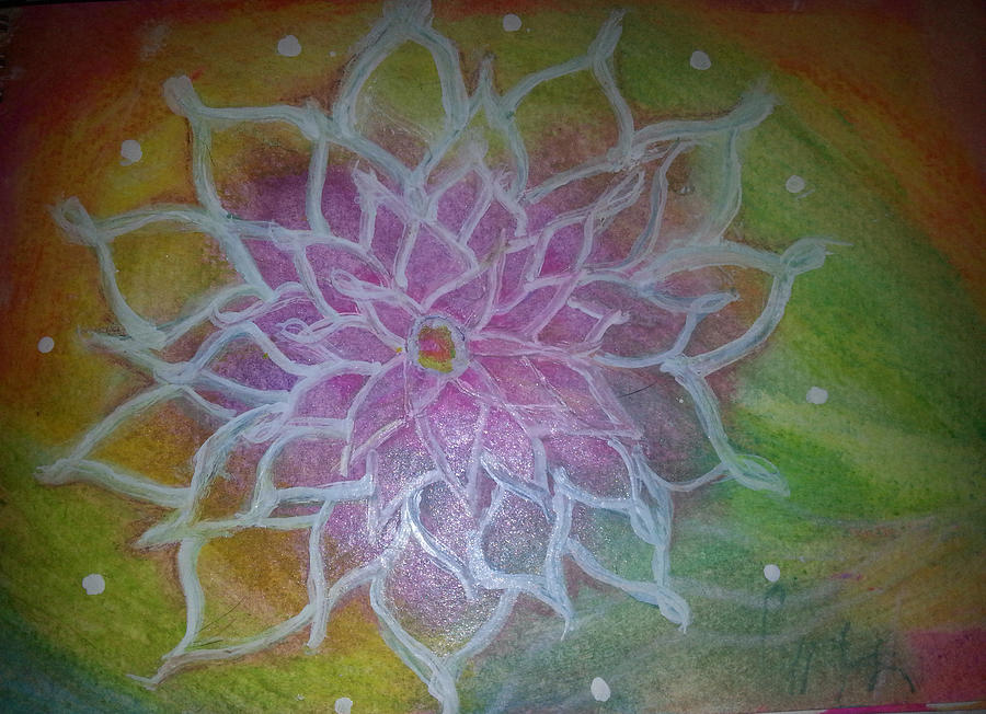 Flower Mandala Painting by Kelly Dallas