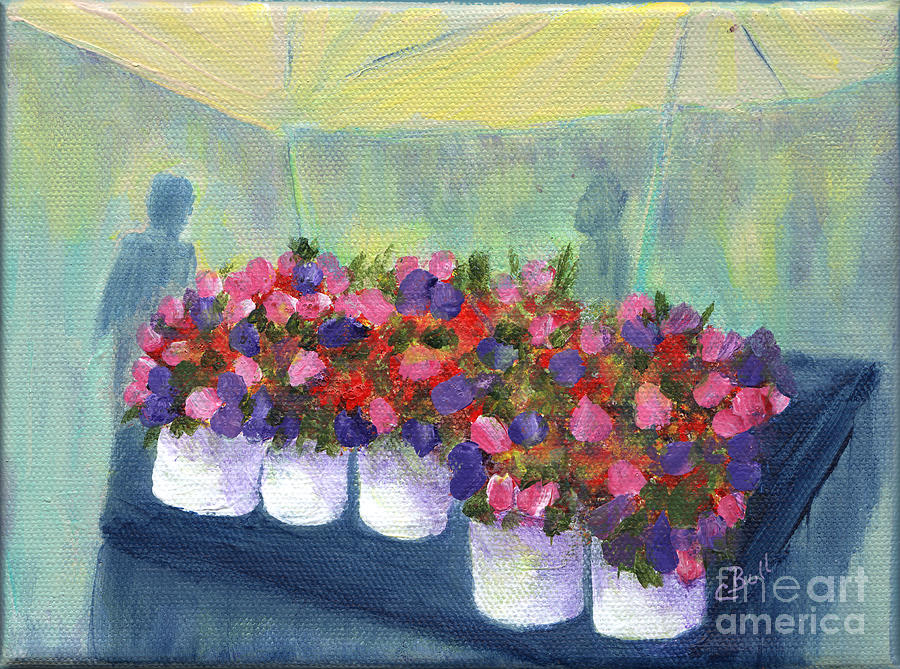 Flower Market Painting