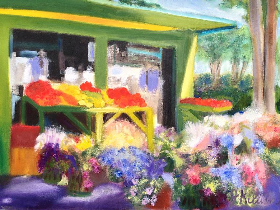 Flower Painting - Flower Market by Joanne Killian