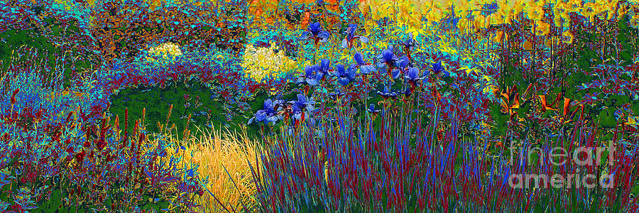 Flower Medow Solarisation Digital Art by Rudi Prott