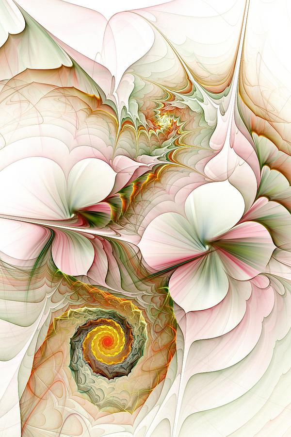 Flower Motion Digital Art by Anastasiya Malakhova