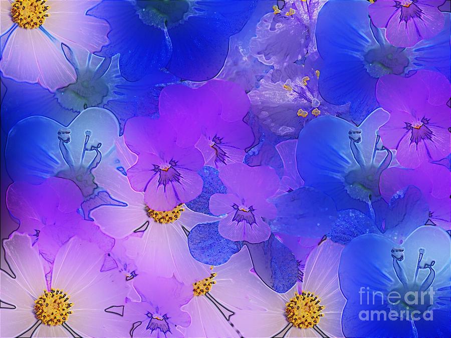 Flower Painting Digital Art by Gayle Price Thomas