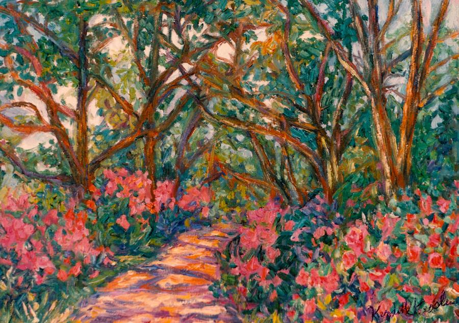 Flower Path Painting by Kendall Kessler