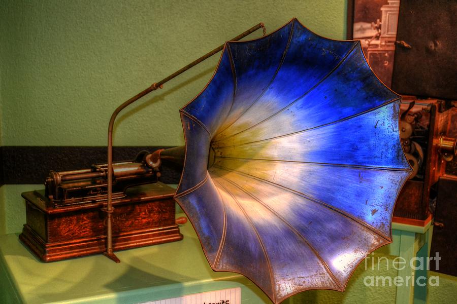Flower Phonograph Photograph by Timothy Lowry
