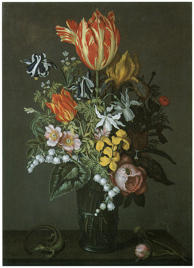 Tulip Painting - Flower Piece by Johannes Bosschaert